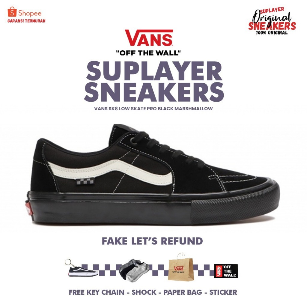 Sk8 Low Skate Pro Black Marshmallow