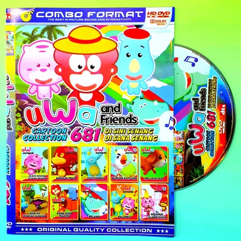 KASET FILM UWA AND FRIENDS-KASET FILM ANIMASI ANAK TERBARU-FILM ANAK ANAK KARTUN LUCU-KASET FILM ANA