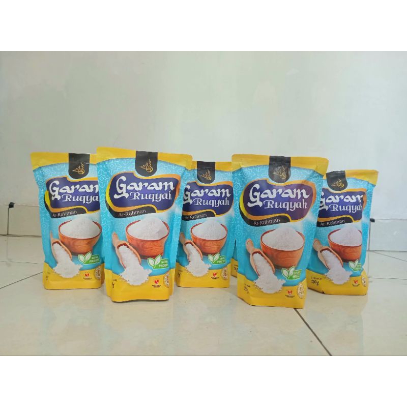 

Garam Ruqyah ArRahaman 500gr Melancarkan usaha sepiMenetralisir aura negatif Melancarkan peredaran darah Membuat wajah lebih cerah Membuat badan lebih segar Mengatasi penyakit gatal-gatal Membantu mengeluarkan racun-racun yang ada dalam tubuh
