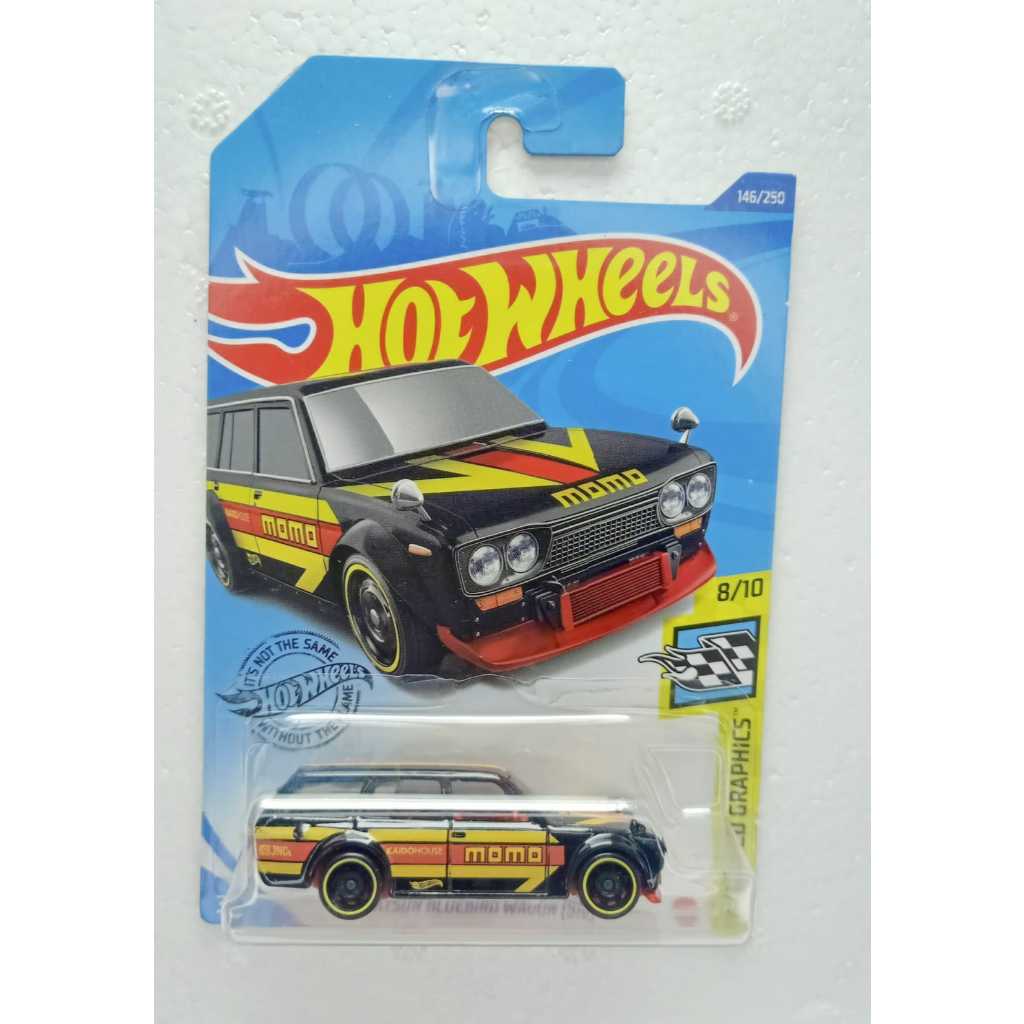 Hot Wheels Datsun Bluebird Wagon 510 Momo Hitam
