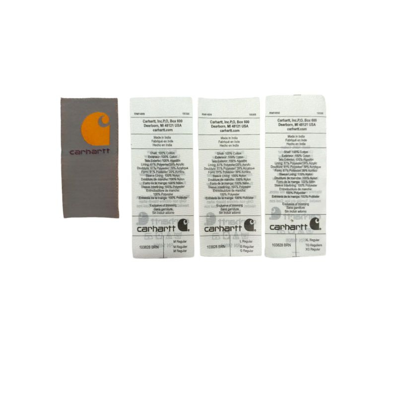 

Tag label Carhartt fullset || Tag label Carhartt size dan kode RN