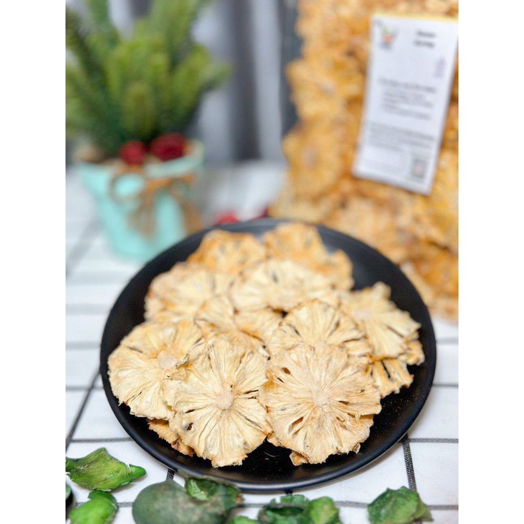 

Buah Nanas Iris Kering 500 Gram - Rempah Bu Risma