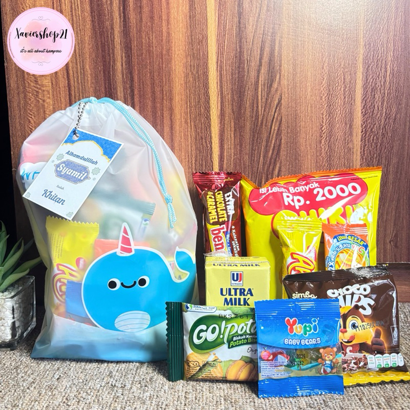 

Paket Snack Kemasan Pouch Serut FREE CARD