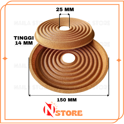 Membran Spiker 10 In Demper Speaker12 Inchi Demper Kertas Spiker 15 Inch