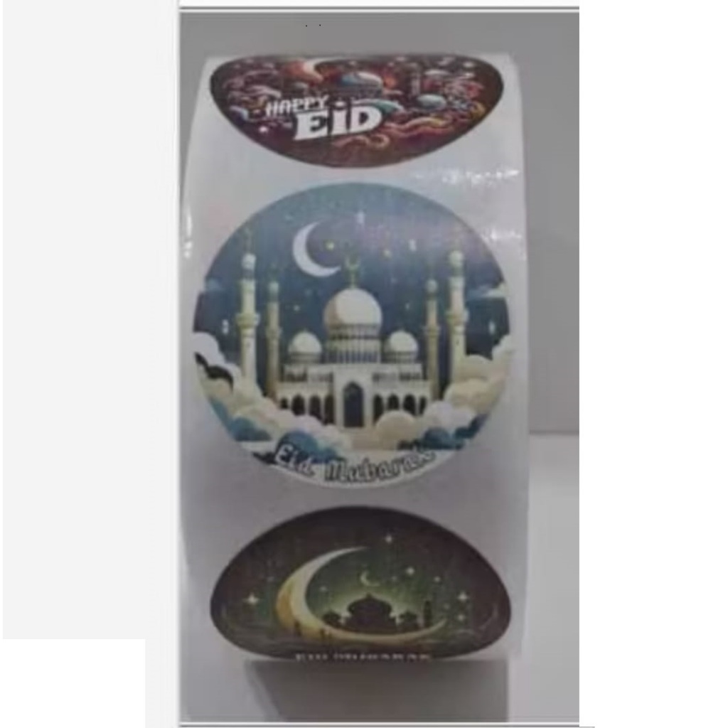 

Stiker Eid Mubarak Label Sticker Lebaran Idul Fitri Ucapan Hari Raya