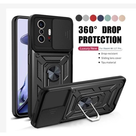 [ Iphone 11 / xr ] HardCase Robot Case Ring Armor Slide Camera