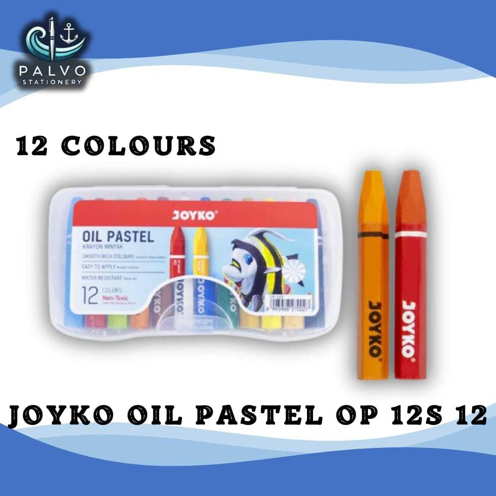 

JOYKO CRAYON OIL PASTEL OP-12S 12 COLOURS (CRAYON MINYAK)