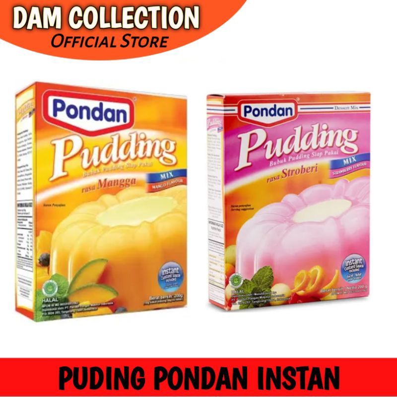 

Pondan. Puding Bubuk Instan Vla, Mangga, Stroowbery