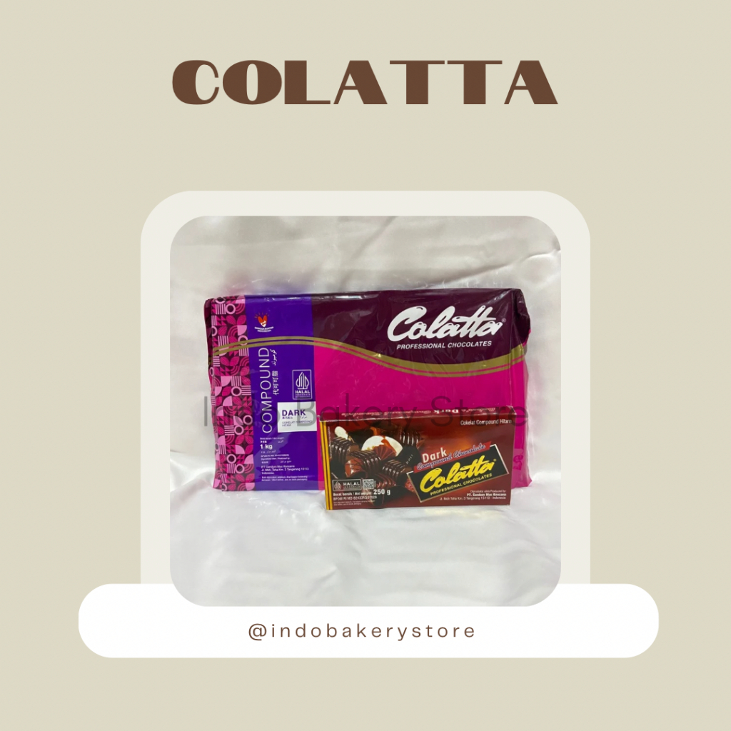 

COLATTA Dark Chocolate Compound 1kg & 250gr | BACA DESKRIPSI