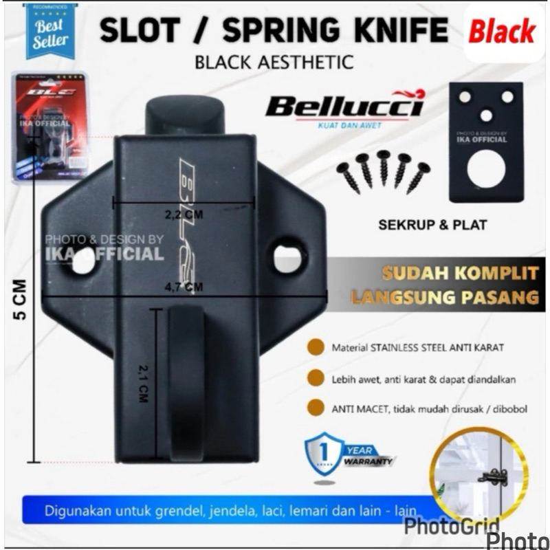 Kunci Jendela Belluci/ Spring Knip Belluci/ Grendel Jendela Belluci/ Selot Jendela/ KUNCI JENDELA BE