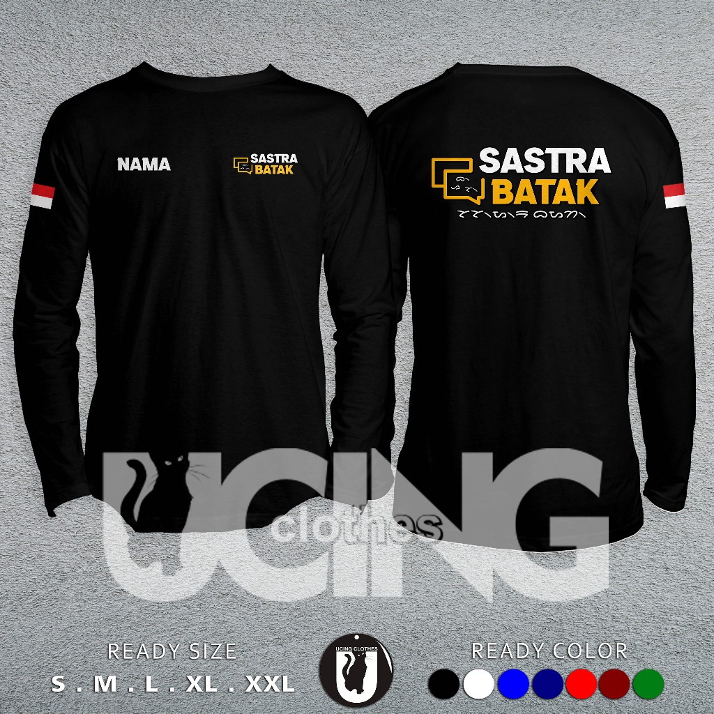 Kaos Baju Sastra Batak Gratis Nama Kamu Lengan Panjang Kaos Distro
