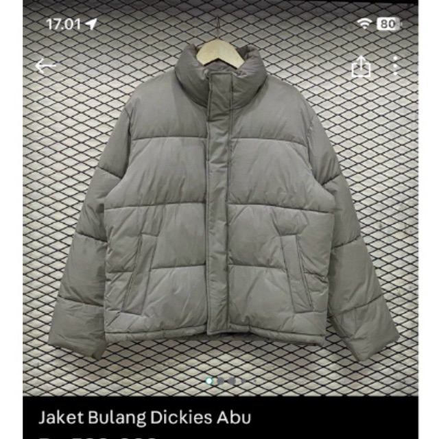 jaket bulang dickies abu
