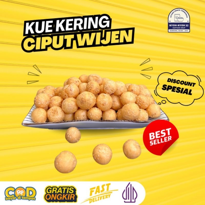 

Kue Ciput Wijen Kue Keciput Onde-Onde Kering Onde-Onde Mini Kering Kue Kering 200gram Termurah