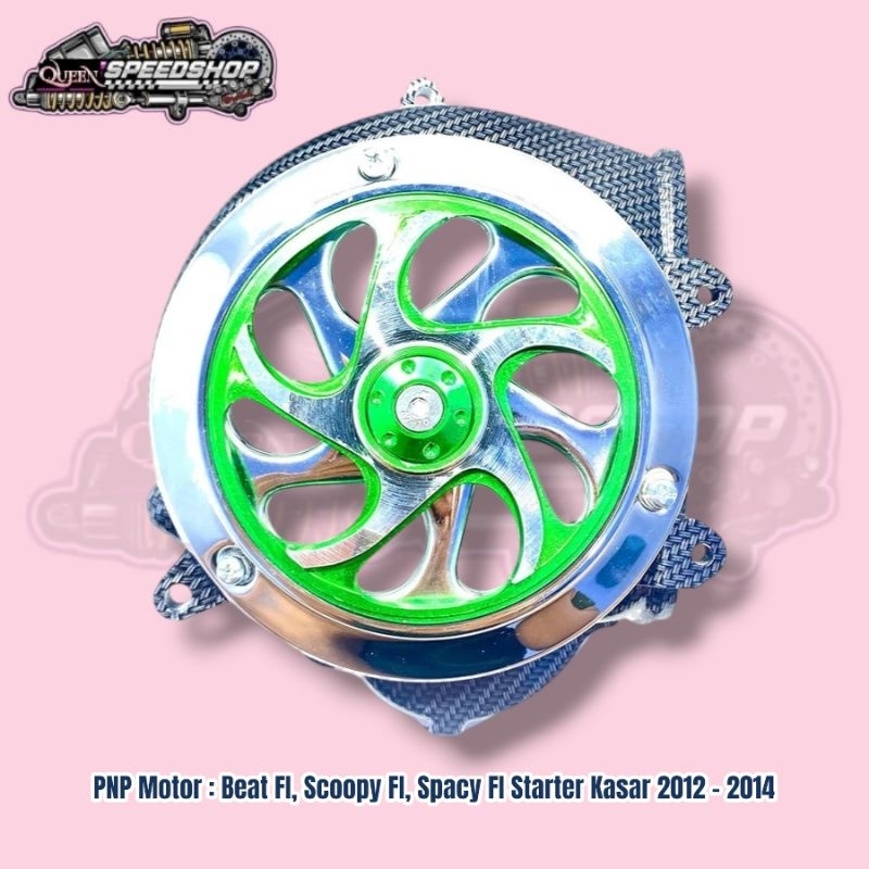 Tutup Kipas Beat FI 2014 Tutup Kipas Scoopy 2014 Spacy FI 2012 - 2014 Starter Kasar Carbon Set Spinn