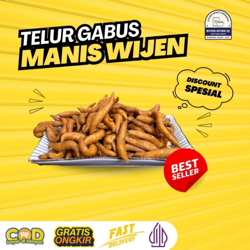 

TELUR GABUS WIJEN 250 GR/GABUS WIJEN/TELUR GABUS WIJEN GULA AREN/CENDOL WIJEN MANIS