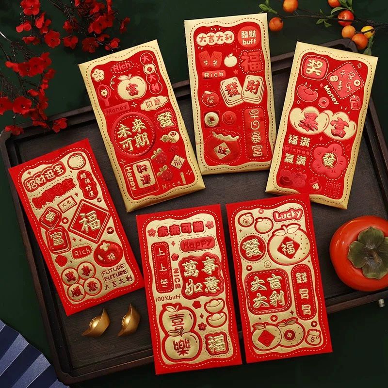 

ANGPAO IMLEK PREMIUM GAMBAR TULISAN LUCKY /ANGPAU PANJANG DAN TEBAL 6LEMBAR