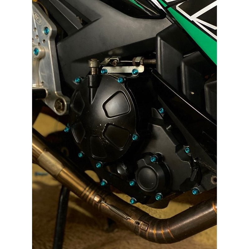 BAUT TITANIUM GR5 SET BAUT BLOK MESIN MX KING/NEW,MX OLD TITANIUM GR5