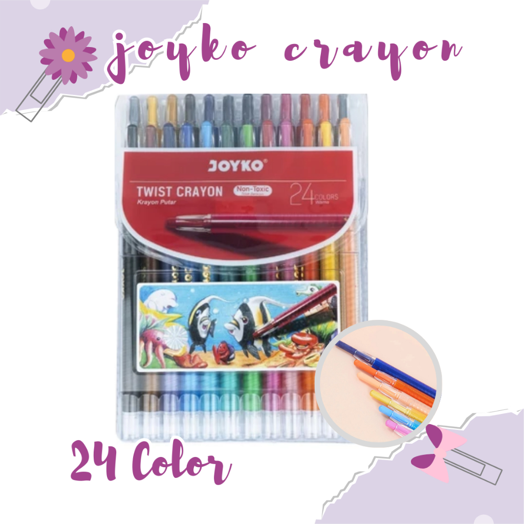 

Krayon Putar Mini Twist 24Crayon Joyko TWCR