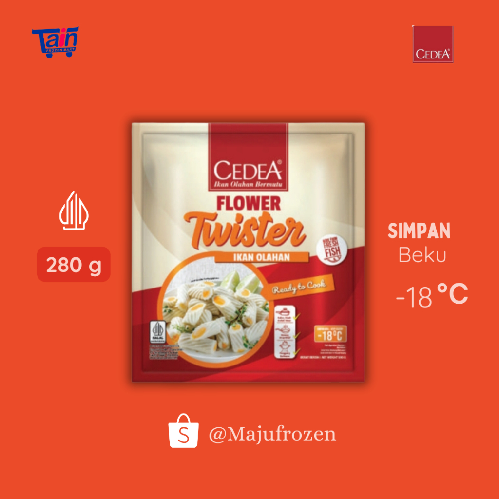 

CEDEA Flower Twister 1 Pack Isi 30 Pcs Berat 500g