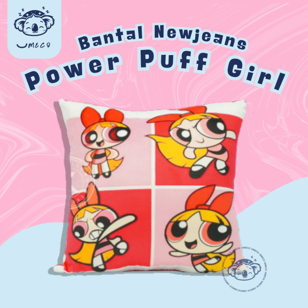 RK UMECO - Bantal Sofa Kpop 40 x 40cm NewJeans Power Puff Girl - U050