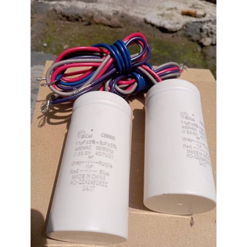 kapasitor mesin cuci sharp 11+3 original