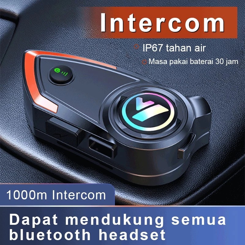 INTERCOM Y80 2X BLUETOOTH HELM HEADSET Y80 INTERCOM HELM Y80 2X NOT INTERCOM Y10 2X ORIGINAL