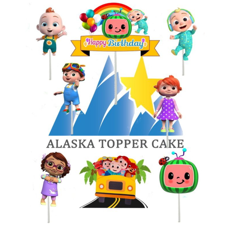 

Topper cocomelon/hiasan kue