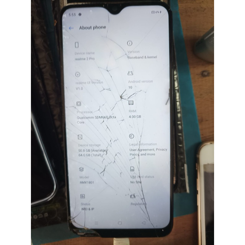 Realme 2 pro minus lcd kayak di pict