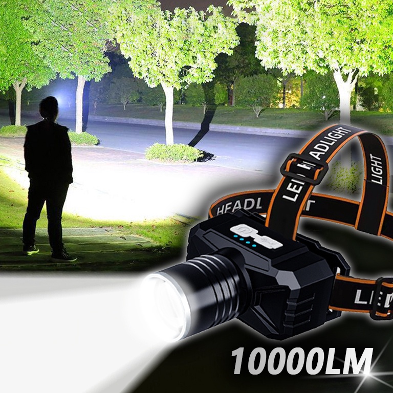 Paling Sesuai LED senter super terang lampu depan luar yang kuat lampu depan tahan air sensor gerak 