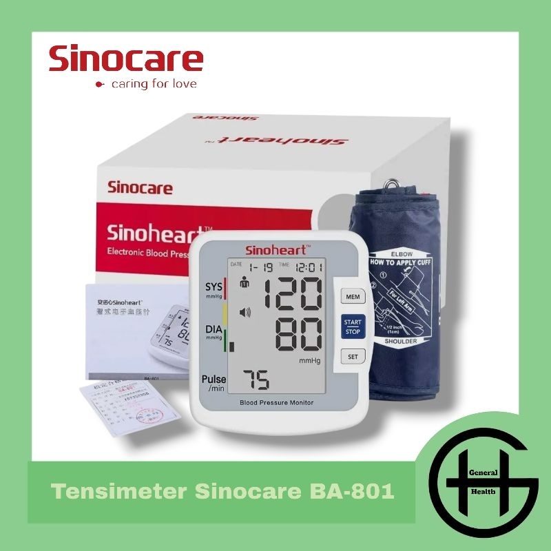 Tensimeter Digital Sinocare BA-801  Tensi Digital Sinocare