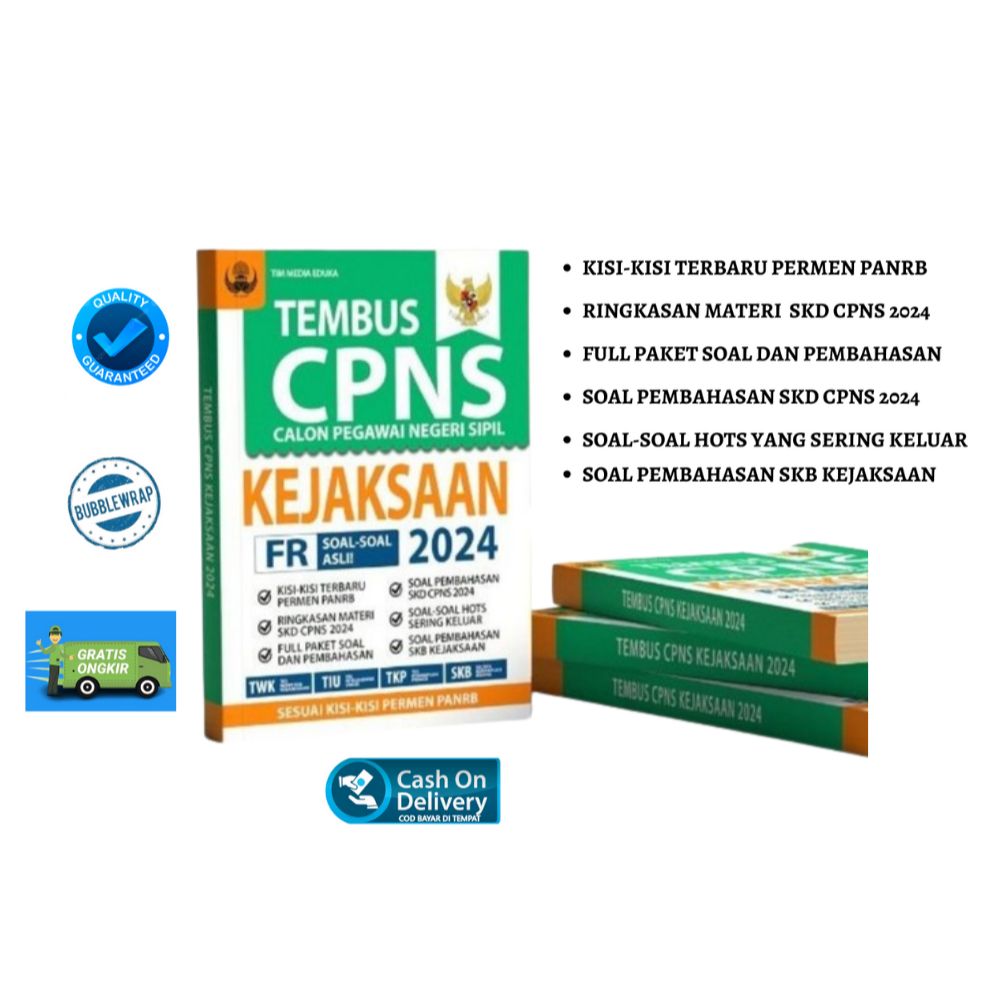 BUKU TEMBUS CPNS KEJAKSAAN 2024 - TWK-TIU-TKP-SKB