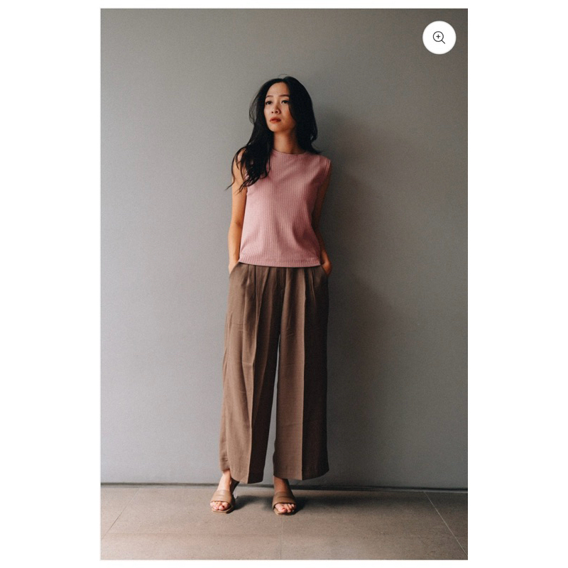 Maven - Mell Uncrop sleeveless in Tickle Peony