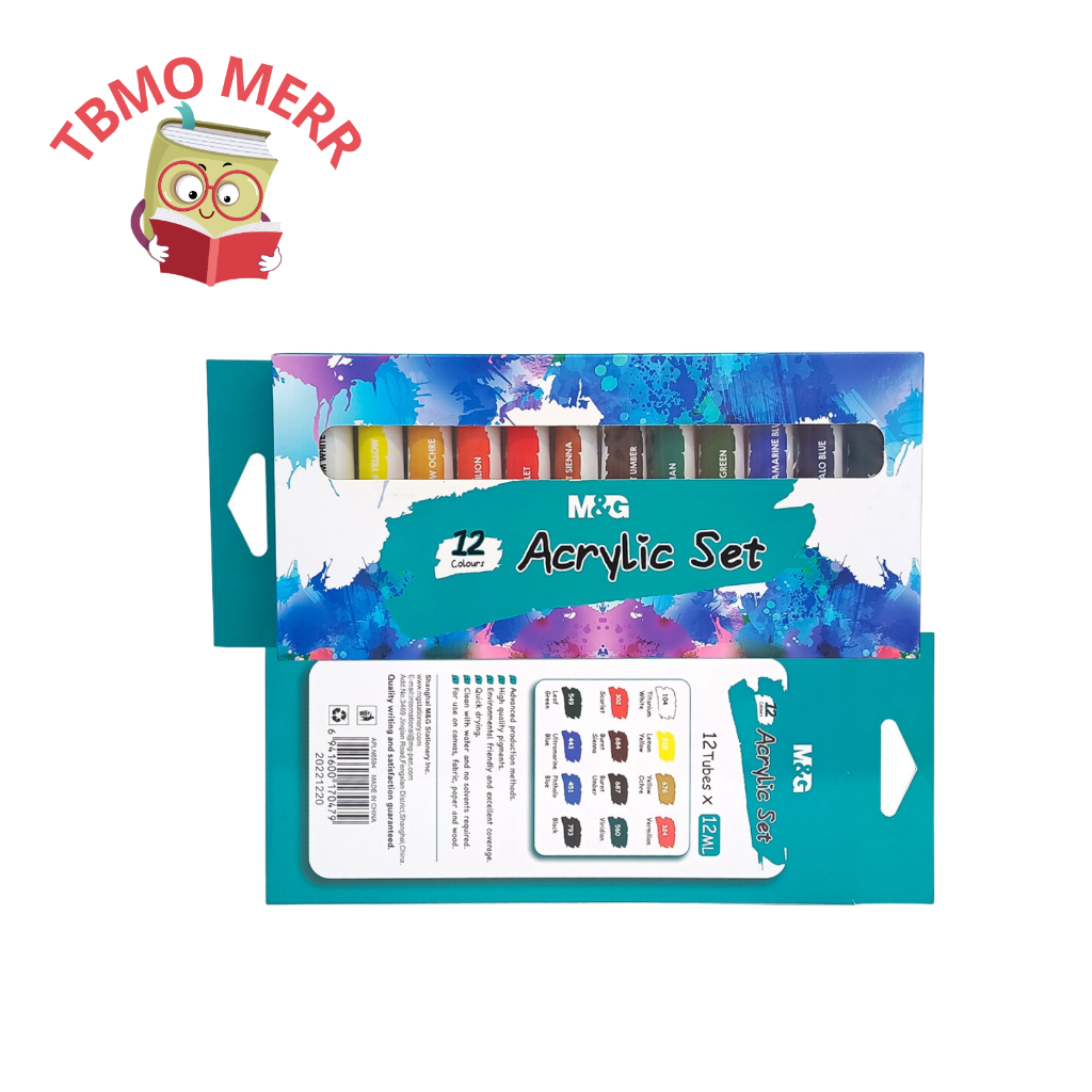 

M&G Acrylic Set 12 Warna APLN6594 - Cat Acrylic 12 Warna M&G - Cat Acrylic 12ML