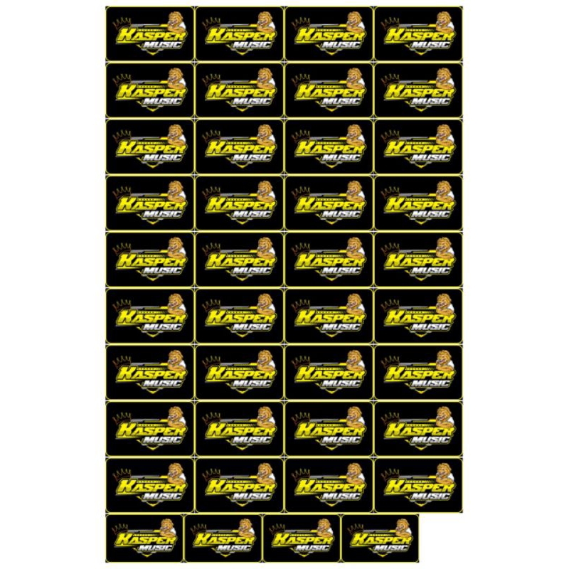 

30 PCS STIKER KASPER AUDIO BAHAN ANTI AIR 1 LEMBAR | STIKER PACK | STIKER VYNIL | STIKER SOUNDSYSTEM