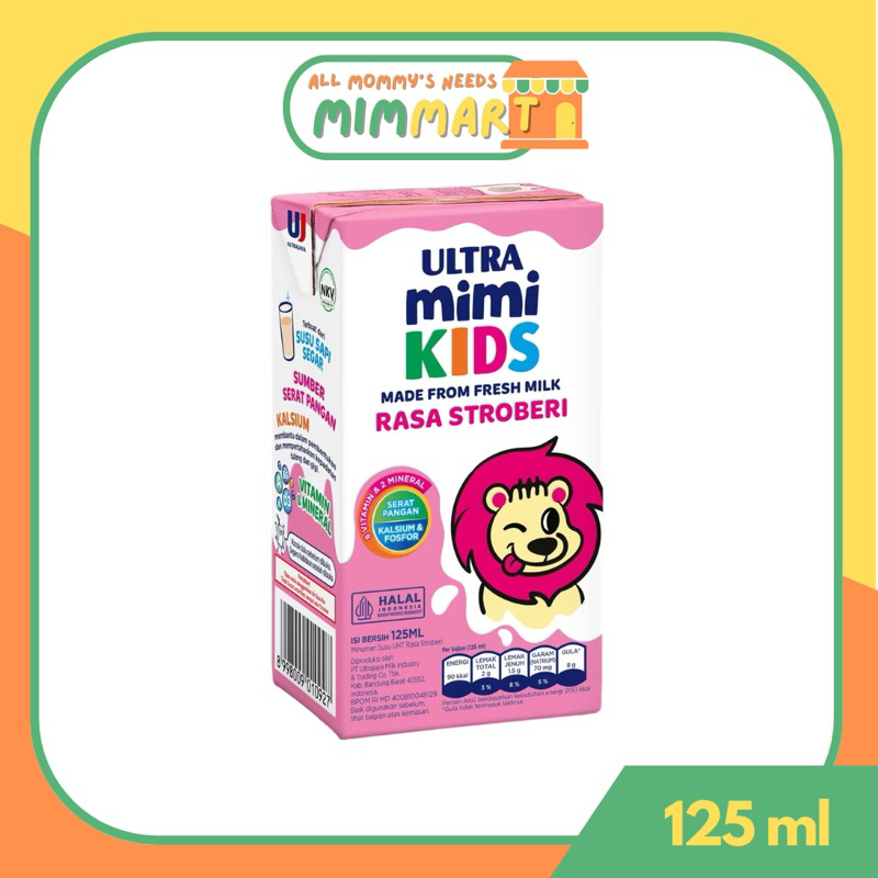 

[MimMart] - Ultra Mimi Kids Rasa Stroberi 125ml