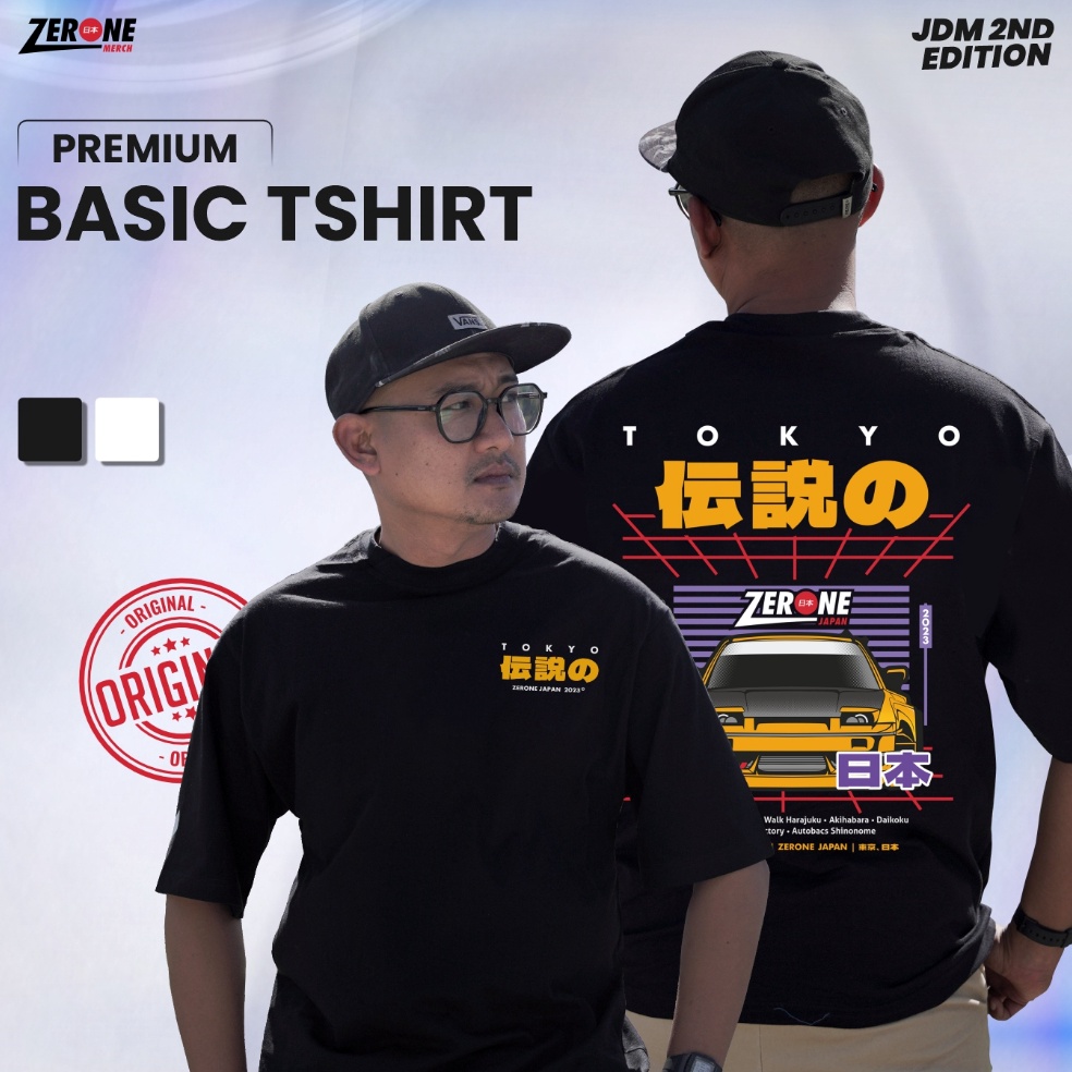 Top Produk Baju Kaos Pria Wanita Oblong Distro Premium Zerone Japan JDM Tokyo Edition