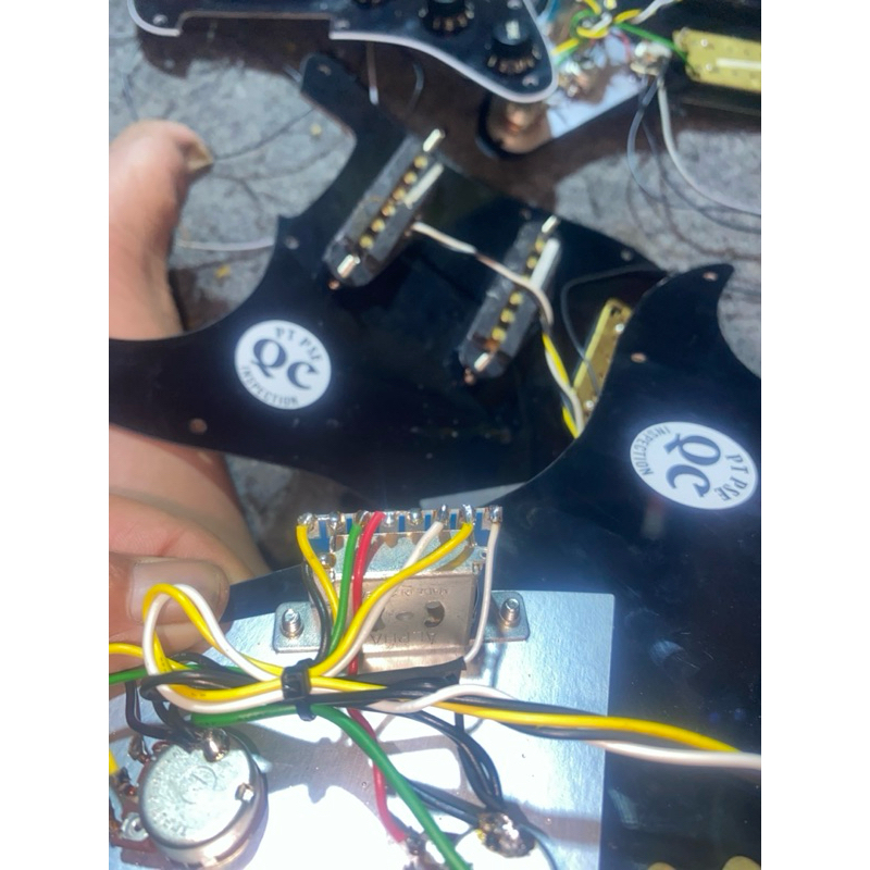 Wiring set pickup hss ptp