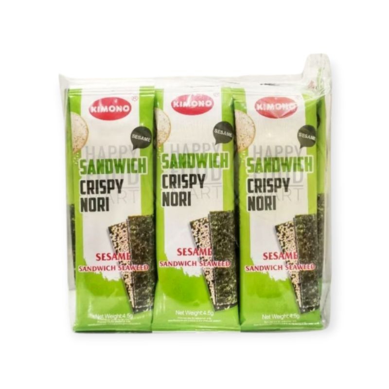 

Kimono Sandwich Crispy Nori 24 x 4.5g / Nori Rumput Laut