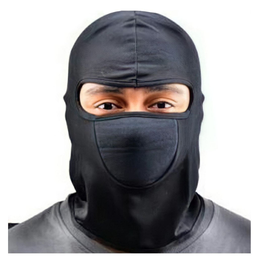 Masker ninja Balaclava Hitam polos