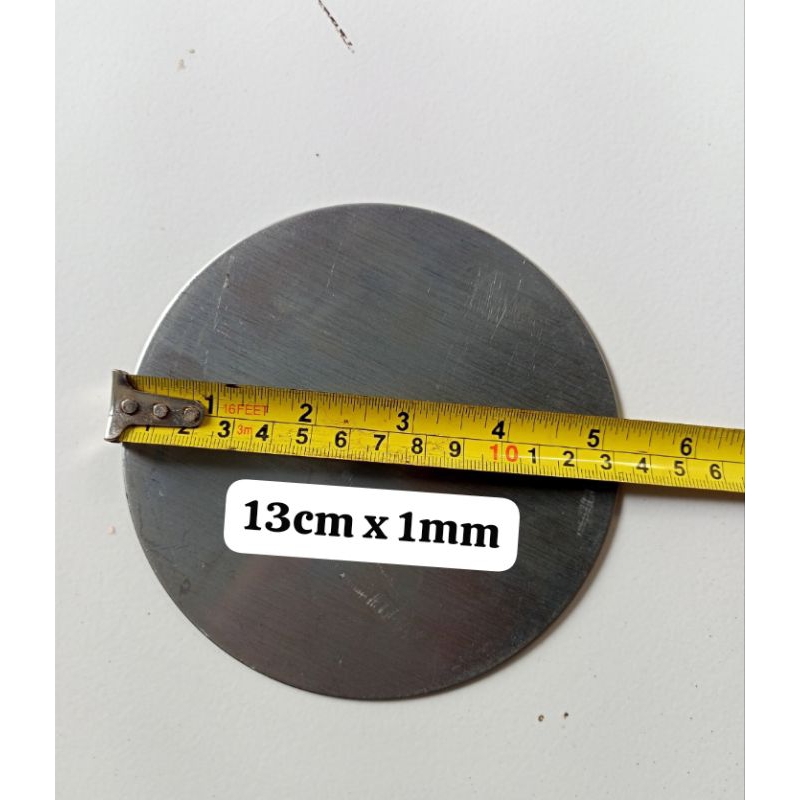 TAPAK LAYOS UKURAN ( DIAMETER X TEBAL ) 13CM X 1MM PLAT BESI PLAT BESI BULAT
