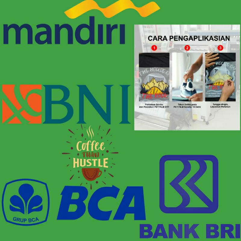 SABLON SETRIKA SATUAN TEMA BANK||POLIPLEX SABLON SETRIKA||DTF SABLON SETRIKA MURAH||POLIPLEX SABLON 