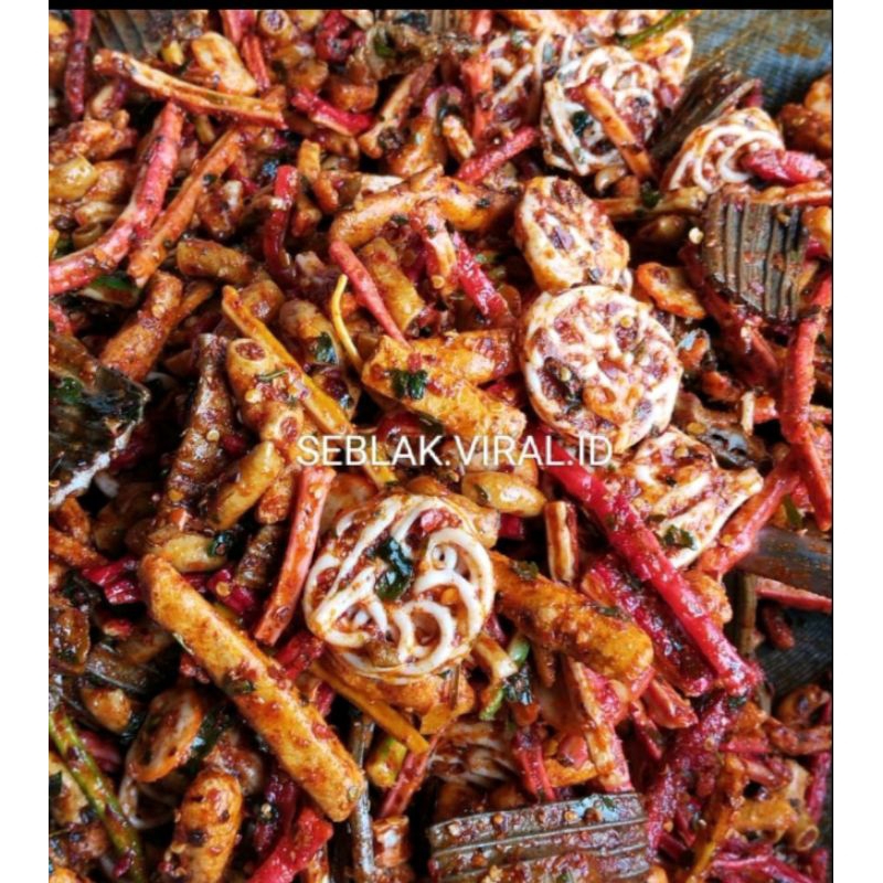 

Seblak Kering mix. campuran pedas daun jeruk