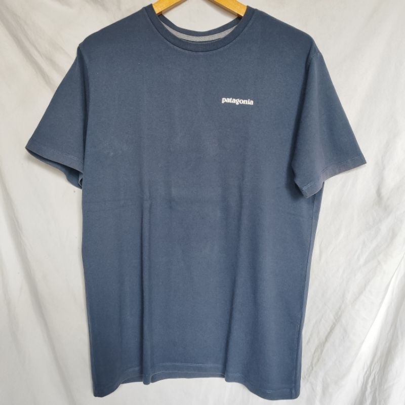 Patagonia Kaos Biru Lengan Pendek original second