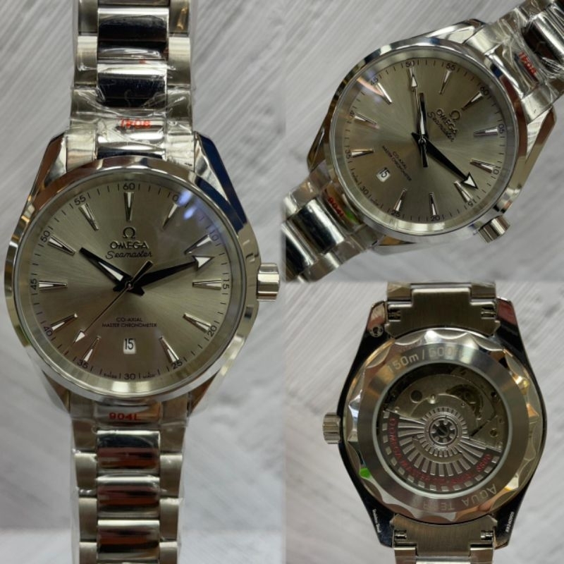 OMEGA SEAMASTER AQUA TERRA AUTOMATIC SILVER ABU SUPER QUALITY DIAMETER 42mm #jamtanganpria