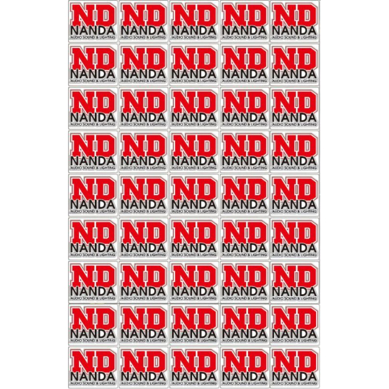45 PCS STIKER NANDA AUDIO BAHAN ANTI AIR(VYNIL) | STIKER NANDA AUDIO