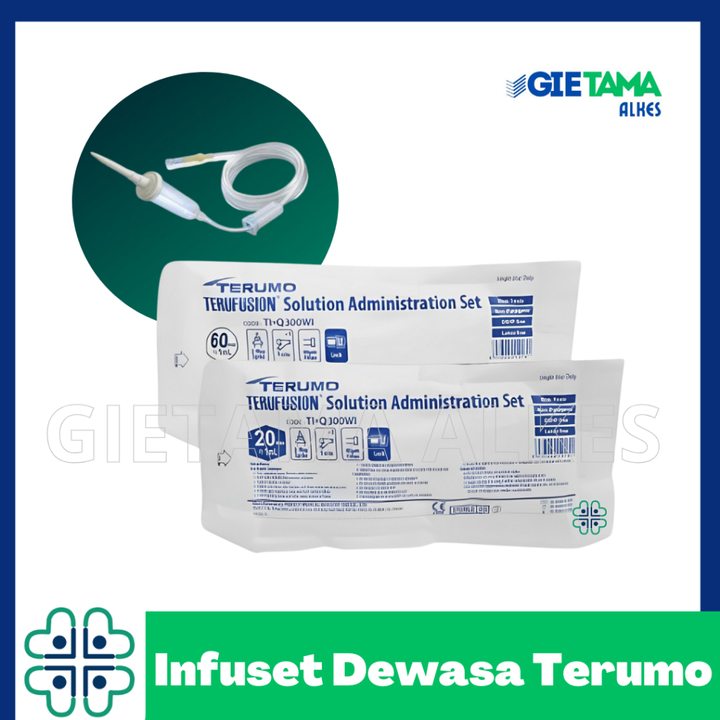 ⁠Infuset Dewasa TIQ 300 TERUMO / Infuset / Selang Infus Terumo