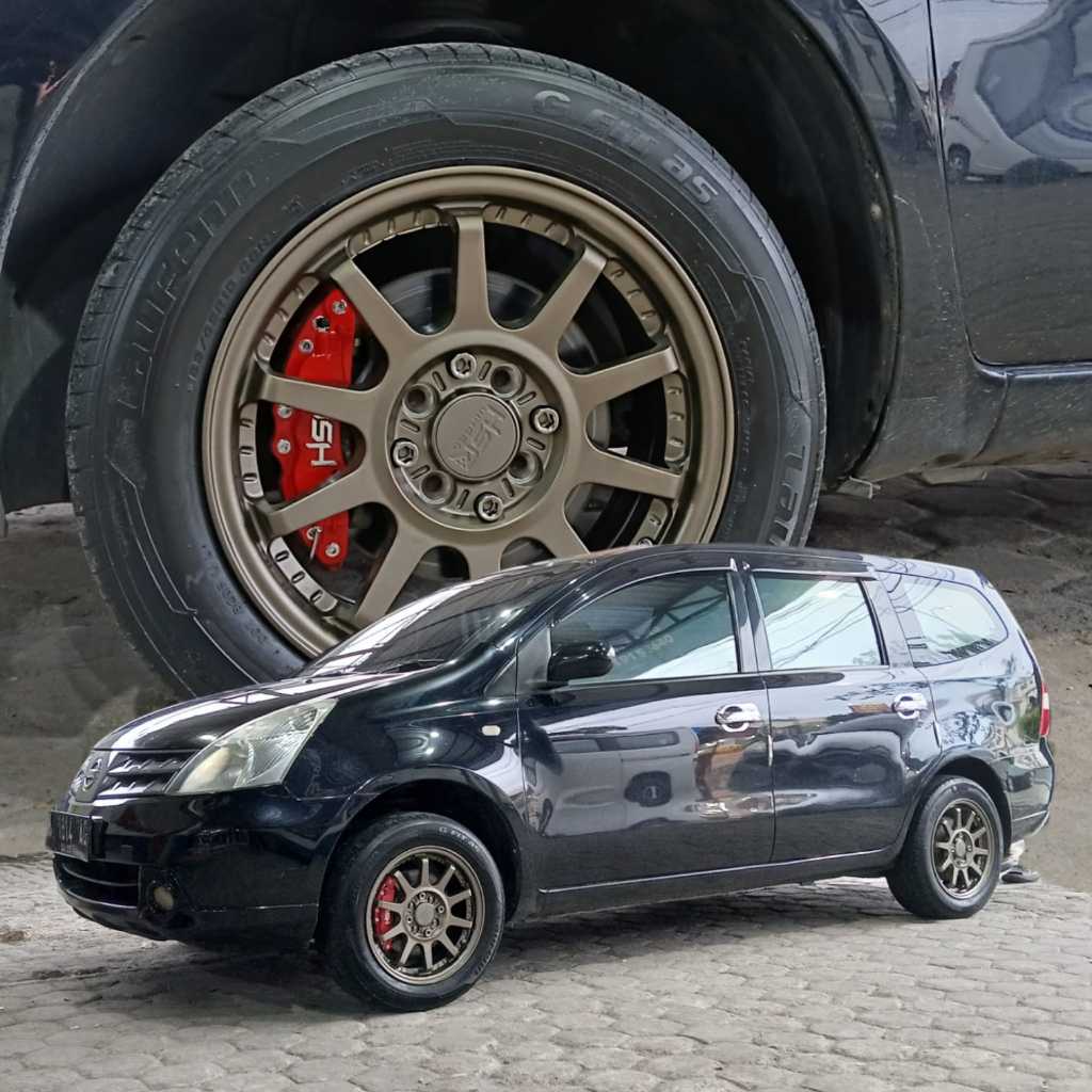 VELG MOBIL RING 15 HSR GYMKANA LEBAR 6,5 LOBANG 4X100-4X114,3 R15 HSR ORIGINAL