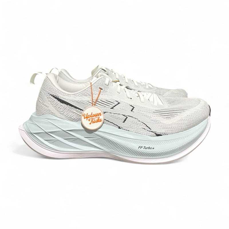Sepatu Lari Running Asics Superblast 2 White Cool Grey  1013A14100 (100% original)