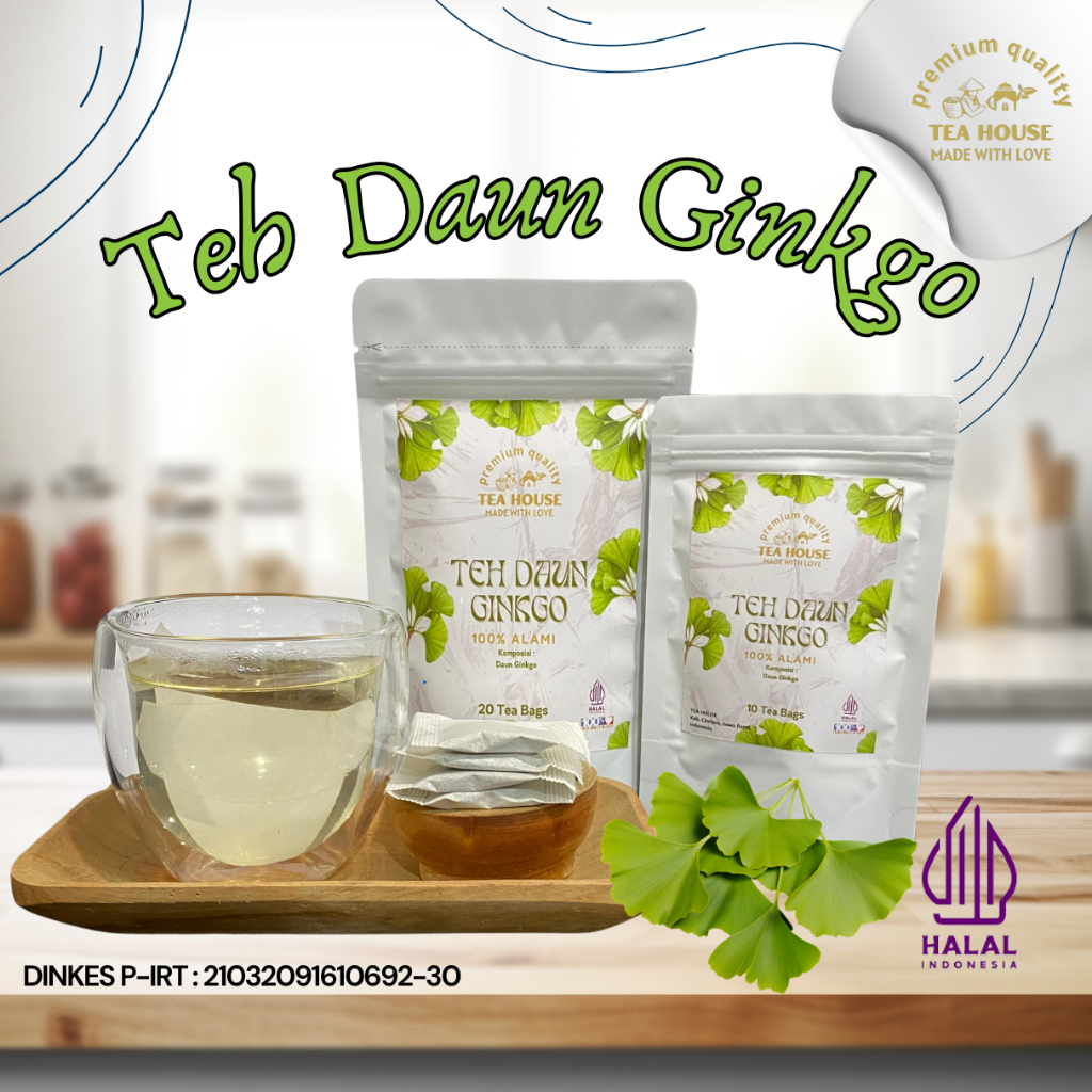 

Teh Daun Ginkgo | Teh Celup Daun Ginkgo Biloba Isi 10 & 20 Kantong Teh