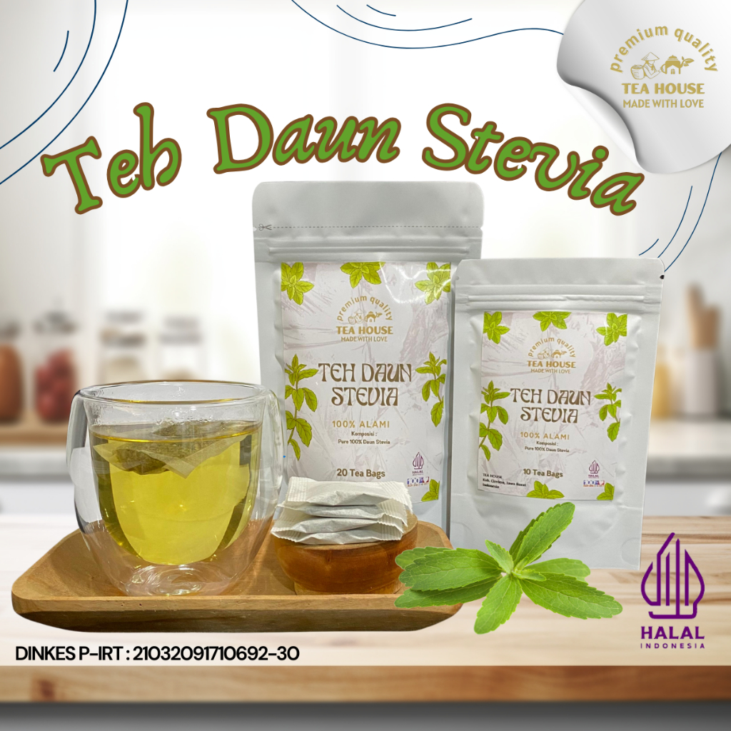 

Teh Daun Stevia | Teh Celup Daun Stevia 10 & 20 Kantong Teh